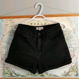 Madewell high rise denim shorts